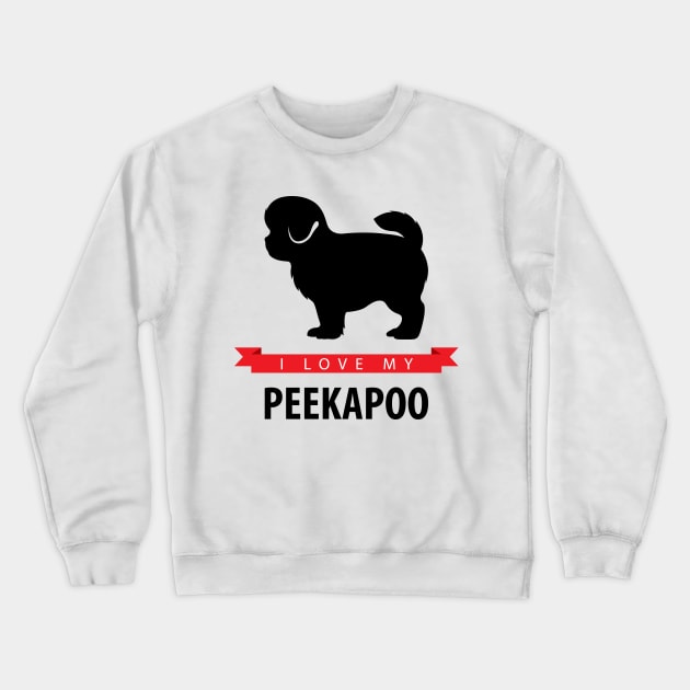 I Love My Peekapoo Crewneck Sweatshirt by millersye